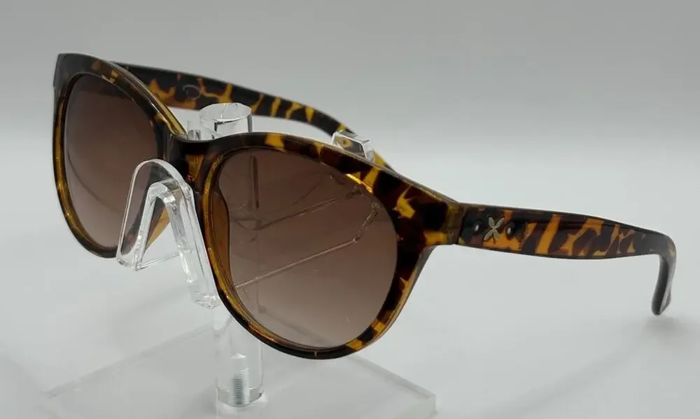 Oscar de la Renta Tortoise Oversized Sunglasses Brown Gradient Lens
